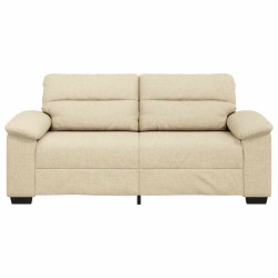 Canapé 2 places crème 180x81x84 cm en tissu 618404618404