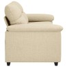 Canapé 2 places crème 180x81x84 cm en tissu 618404618404