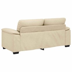 Canapé 2 places crème 180x81x84 cm en tissu 618404618404