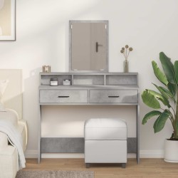 Table de Toilette avec tiroir Gris béton 100 x 41 x 140 cm 618405618405