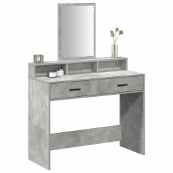 Table de Toilette avec tiroir Gris béton 100 x 41 x 140 cm 618405618405