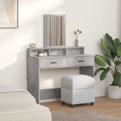 Table de Toilette avec tiroir Gris béton 100 x 41 x 140 cm 618405618405