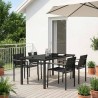 Ensemble de meubles d'extérieur 5 pcs Noir et anthracite 618407618407