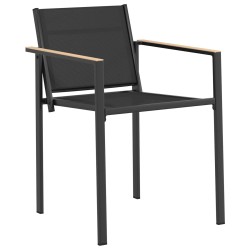 Ensemble de meubles d'extérieur 5 pcs Noir et anthracite 618407618407