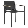Ensemble de meubles d'extérieur 5 pcs Noir et anthracite 618407618407