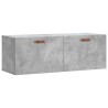Armoire murale gris béton 100x36,5x35 cm bois d'ingénierie 618409618409