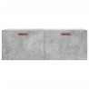 Armoire murale gris béton 100x36,5x35 cm bois d'ingénierie 618409618409
