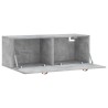 Armoire murale gris béton 100x36,5x35 cm bois d'ingénierie 618409618409