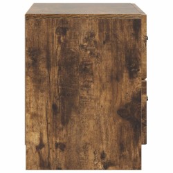 Cabinet de chevet avec tiroir Chêne fumé 62 x 34,5 x 44,5 cm 618411618411