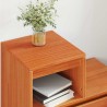 Cabinet de chevet avec tiroir 2 pcs Cire marron 60 x 34 x 51 cm 618413618413