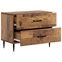 Cabinet de chevet avec tiroir Bois ancien 62 x 34,5 x 47,5 cm 618416618416