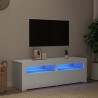 Meuble TV avec lumières LED blanc 120x35x40 cm 618417618417