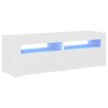Meuble TV avec lumières LED blanc 120x35x40 cm 618417618417