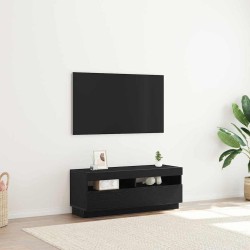 Meuble TV Chêne noir 100 x 35 x 40 cm Bois d'ingénierie 618419618419