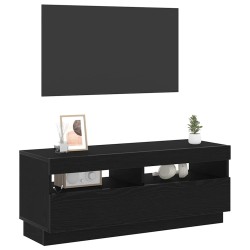Meuble TV Chêne noir 100 x 35 x 40 cm Bois d'ingénierie 618419618419