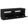 Meuble TV Chêne noir 100 x 35 x 40 cm Bois d'ingénierie 618419618419