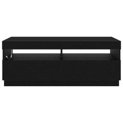 Meuble TV Chêne noir 100 x 35 x 40 cm Bois d'ingénierie 618419618419