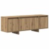 Meuble TV chêne artisanal 120x30x40,5 cm bois d'ingénierie 618420618420