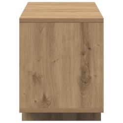 Meuble TV chêne artisanal 120x30x40,5 cm bois d'ingénierie 618420618420