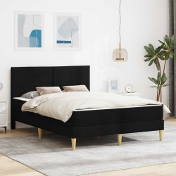Cadre de lit Noir 120 x 190 cm Polyester 618422618422