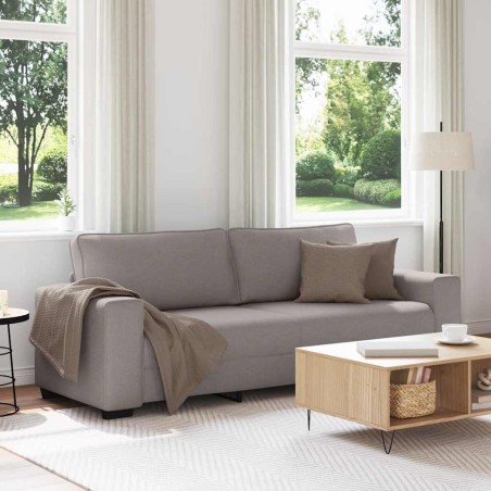 Canapé 3 places taupe 220x77x82 cm en tissu 618427618427