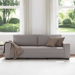 Canapé 3 places taupe 220x77x82 cm en tissu 618427618427