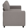 Canapé 3 places taupe 220x77x82 cm en tissu 618427618427
