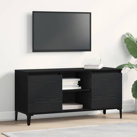Meuble TV Chêne noir 102 x 35 x 50 cm Bois d'ingénierie 618428618428
