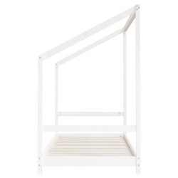 Cadre de lit d'enfant blanc 2x(90x190) cm bois de pin massif 618429618429
