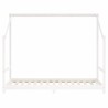 Cadre de lit d'enfant blanc 2x(90x190) cm bois de pin massif 618429618429