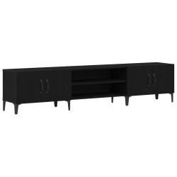 Meuble TV Chêne noir 180 x 31,5 x 40 cm Bois d'ingénierie 618432618432