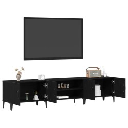 Meuble TV Chêne noir 180 x 31,5 x 40 cm Bois d'ingénierie 618432618432