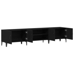 Meuble TV Chêne noir 180 x 31,5 x 40 cm Bois d'ingénierie 618432618432