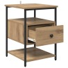 Cabinet de chevet 2 pc Chêne artisanal 40 x 42 x 56 cm 618433618433