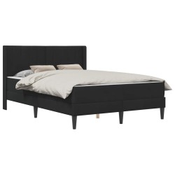 Cadre de lit avec matelas Noir 120 x 190 cm Velours 618435618435
