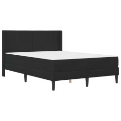 Cadre de lit avec matelas Noir 120 x 190 cm Velours 618435618435