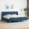 Cadre de lit avec matelas Bleu 180 x 200 cm Polyester 618436618436