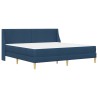 Cadre de lit avec matelas Bleu 180 x 200 cm Polyester 618436618436