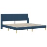 Cadre de lit avec matelas Bleu 180 x 200 cm Polyester 618436618436