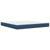 Cadre de lit avec matelas Bleu 180 x 200 cm Polyester 618436618436