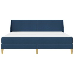 Cadre de lit avec matelas Bleu 180 x 200 cm Polyester 618436618436