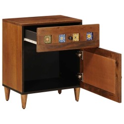 Cabinet de chevet Marron 50 x 33 x 60 cm Bois de mangue massif 618437618437