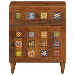 Cabinet de chevet Marron 50 x 33 x 60 cm Bois de mangue massif 618437618437