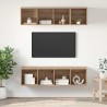 Ensemble meuble TV 3 pcs Chêne artisanal Bois d'ingénierie 618438618438