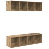 Ensemble meuble TV 3 pcs Chêne artisanal Bois d'ingénierie 618438618438