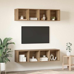 Ensemble meuble TV 3 pcs Chêne artisanal Bois d'ingénierie 618438618438