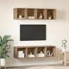 Ensemble meuble TV 3 pcs Chêne artisanal Bois d'ingénierie 618438618438