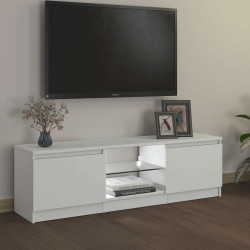 Meuble TV avec lumières LED Blanc 120x30x36 cm 618440618440