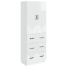 Ensemble de Meubles 2 pcs Blanc brillant 66 x 34,5 x 87 cm 618441618441