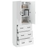 Ensemble de Meubles 2 pcs Blanc brillant 66 x 34,5 x 87 cm 618441618441